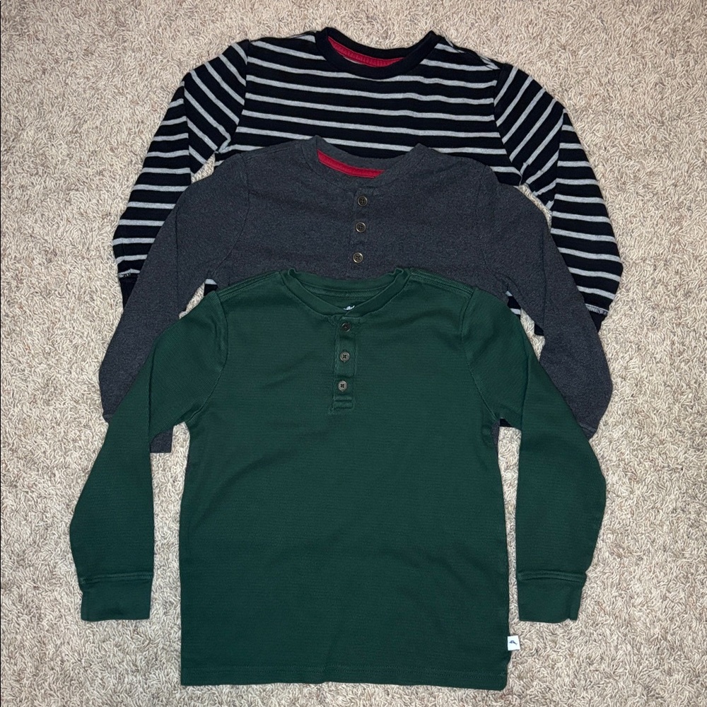 ☃️Tommy Bahama Kids Long Sleeve Shirt Trio ☃️